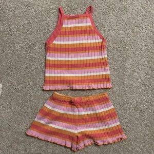 Matching girl short set